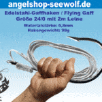 Flying Gaff mit 2 Meter Nylonleine