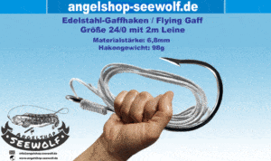 Flying Gaff mit 2 Meter Nylonleine