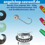 Fluo-Jigkopf und 20cm Twister zusammen bestellen und einen Euro sparen
