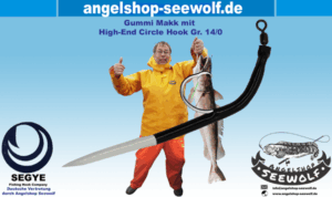 Gummi Makk schwarz mit Fluo-Spitze