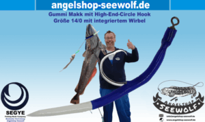 Circle Hook Gummi Makk mit Fluo-Spitze