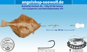 Handgeknotetes Buttlöffel-Vorfach 80g