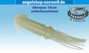 Fluoreszierender 15cm Oktopus