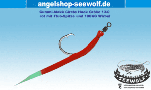 Gummi-Makk Circle Hook Größe 13/0