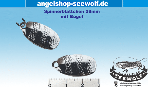 Spinnerblättchen für Plattfisch-Vorfächer