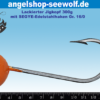 Orange-lackierter 300g-Jigkopf mit SEGYE High-End-Edelstahlhaken Größe 16/0