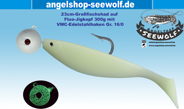 300g_Fluo-Jigkopf_mit_VMC-Haken-und-Fluo-Shad