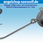 Heilbutt-Jigkopf mit beweglichem 500g High-End-Haken