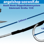 Doppelhaken-System mit Big Game Haken Größe 13/0