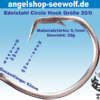Edelstahl Circle Hook Größe 20/0 mit Abmessungen