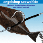 Selbstleuchtende Heilbutt-Montage mit 400g Bait Ball