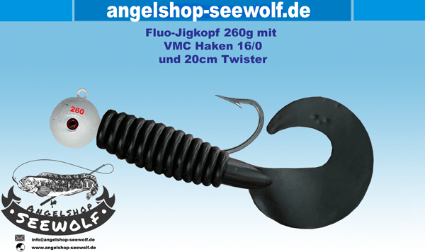 Fluo-Jigkopf-260g-mit-VMC-Haken-16-0-und-Twister-schwarz