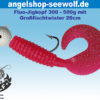 Fluo-Jigkopf-300-500g-mit-VMC-Haken-16-0-und-20cm-Twister-rosa-glitter