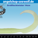 Selbstleuchtender 14cm Großfischtwister für Beifänger und Jigköpfe