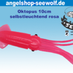 Fluo-Oktopus hochwertiges Material 10cm lang Farbe rosa