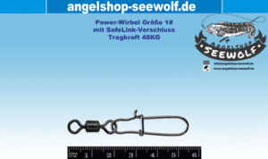 Power-Wirbel mit SafeLink Sicherheitsverschluss 48KG Tragkraft