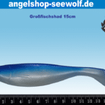 Großfisch-Shad 15cm blau-weiß besonders für Leng