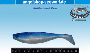 Großfisch-Shad 15cm blau-weiß besonders für Leng