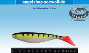 15cm Großfisch-Shad für Norwegen, Island, Gelbes Riff